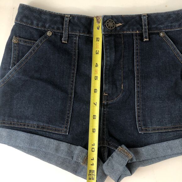 Free People Women’s Lily Mid Rise Cuffed Jean Shorts Tag Size W 26 - Picture 6 of 12